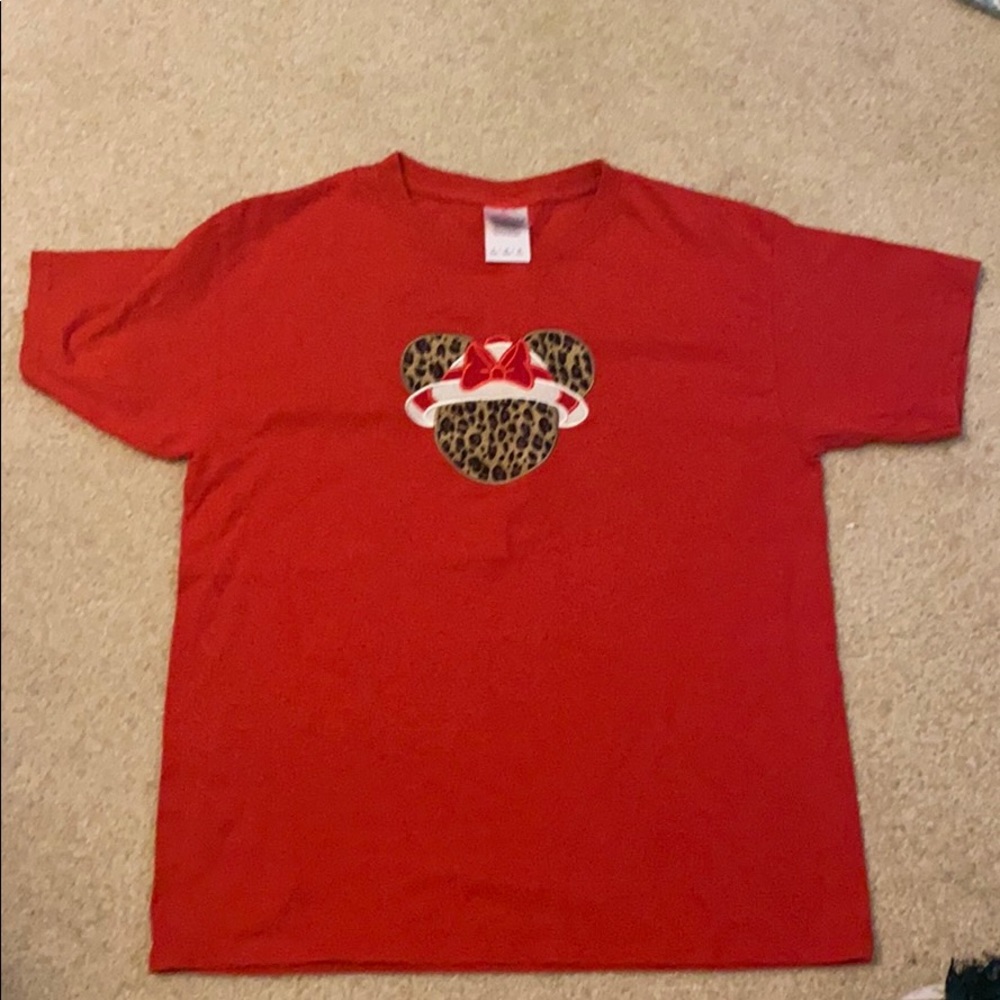 Minnie animal print shirt